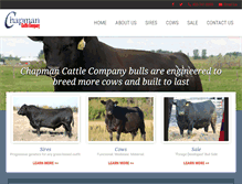 Tablet Screenshot of chapmancattle.com